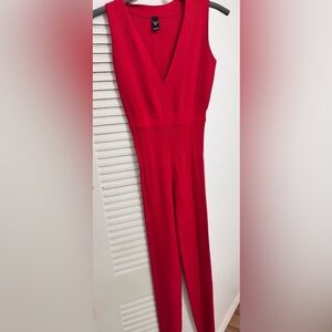 Elegant Red Women's Jumpsuit